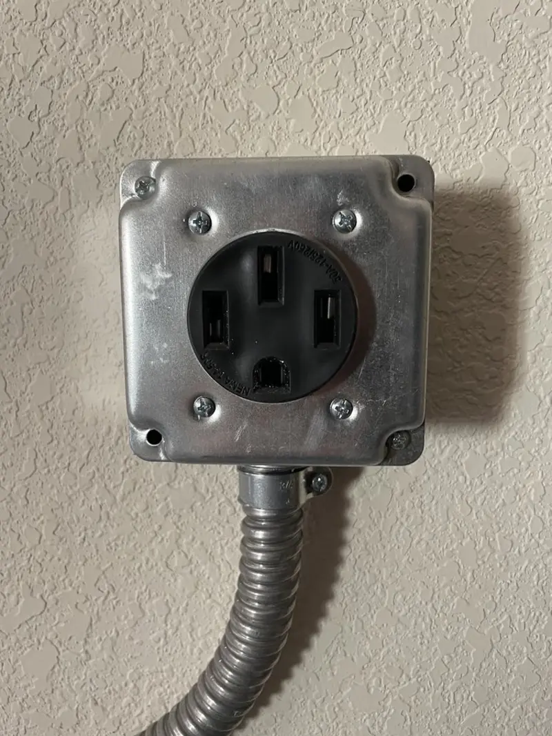 NEMA 14-50 outlet installed for Electrical Panel Upgrade in Statesboro